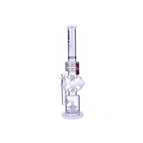 Chill Glass The Eris Quad Ball Chamber Sprinkler Perc Bong 21 Inches