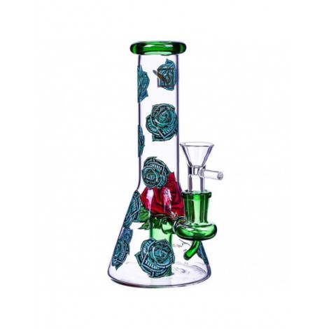 Erick Khan Rose Beaker Bong 8 Inches