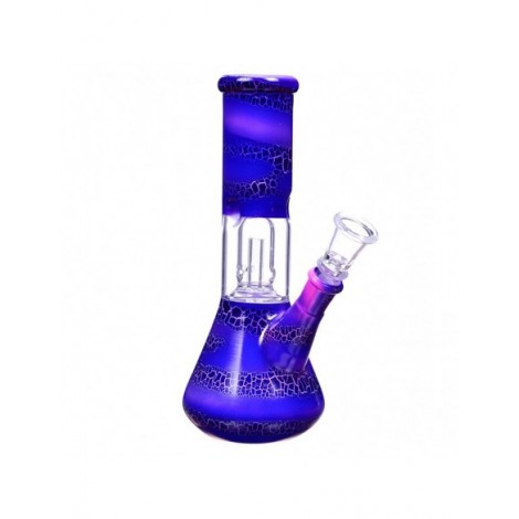 Deep Crackle Percolator Beaker Bong 8 Inches